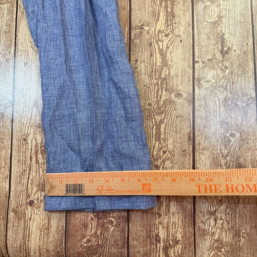 Murano Alex Slim Fit Pants Mens 30x32 Blue Baird McNutt Irish Linen Cuffed NWT